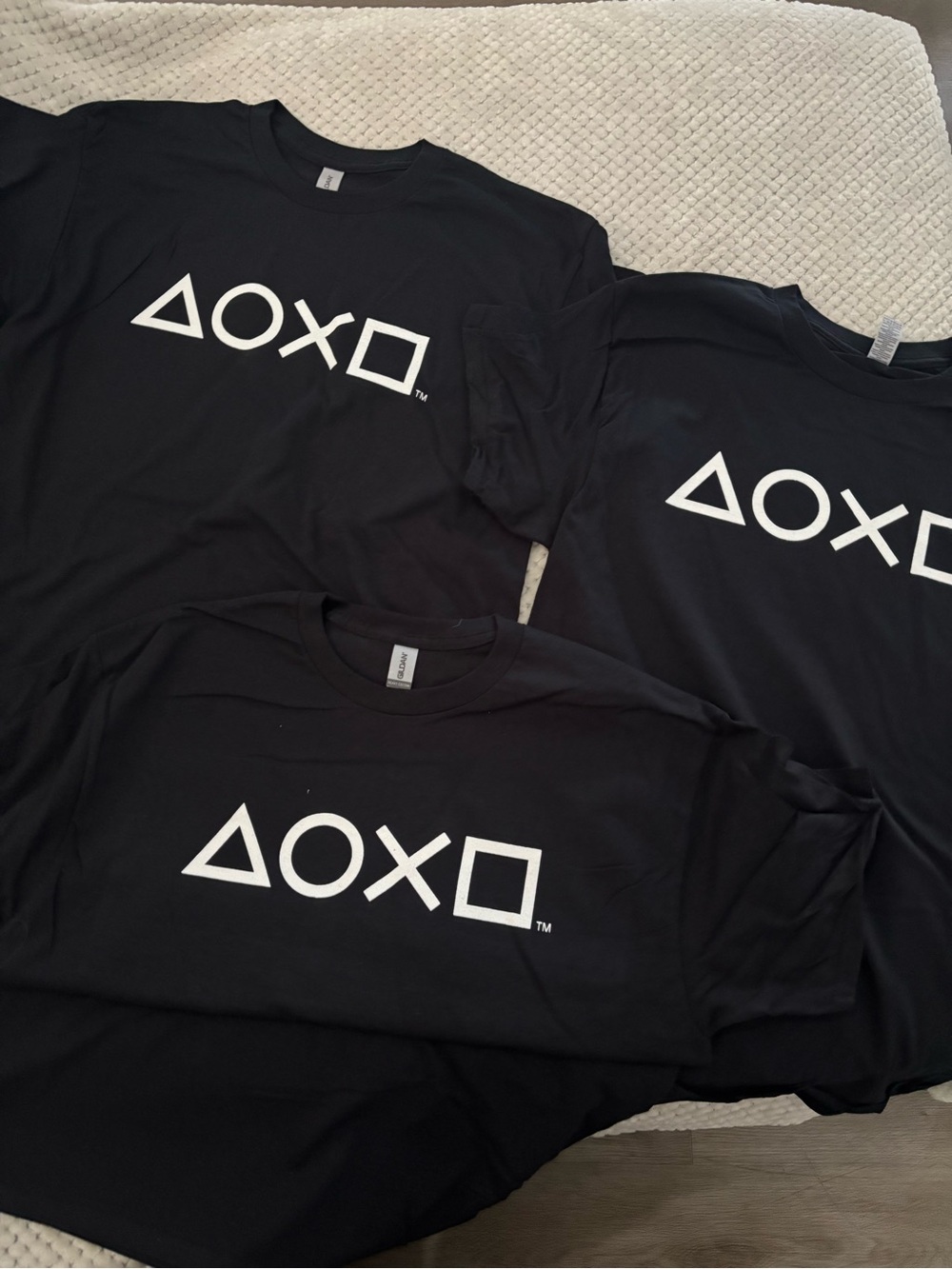 Three piece lot, new T shirts, PlayStation NEW tournament shirts 100% cotton